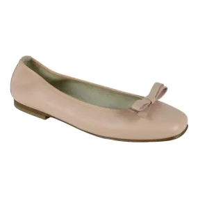 1376 - Nude Soft Leather Flats for Girl by London Kids