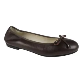 1536 - Brown Soft Leather Flats for Girl by London Kids