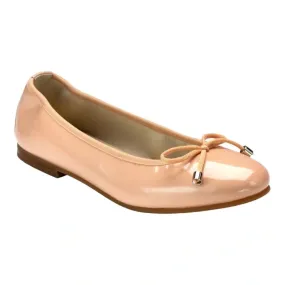 1536 - Nude Patent Leather Flats for Girl by London Kids