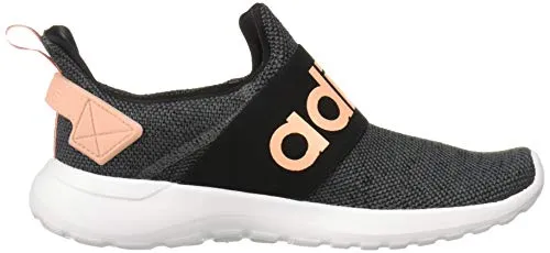 adidas Women's Lite Racer Adapt Running Shoe, Black/Glow Pink/Grey, 6 M US