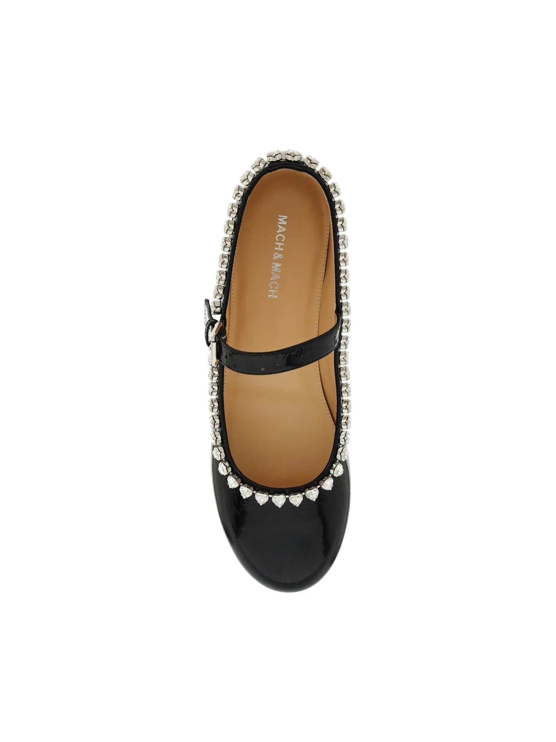 Audrey Heart Crystal Ballet Flats