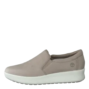 Berlin Park Slip On Lt Beige Nubuck