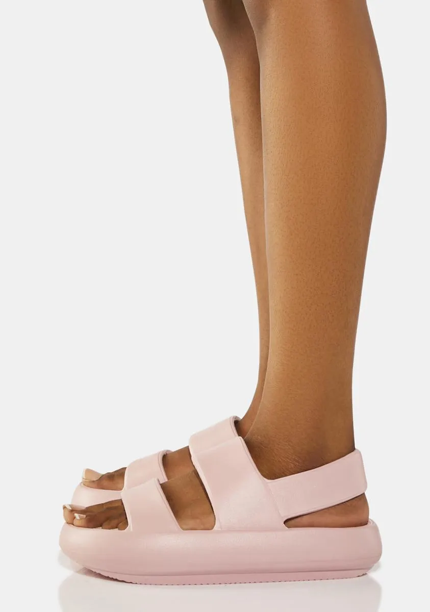 Blush Sidewalk Shuffle Slide Sandals