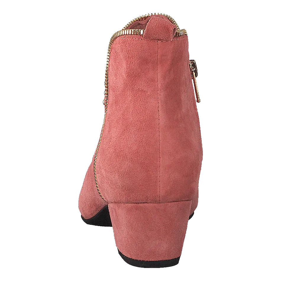 Boot Raw Zip Suede Cher - Cherry