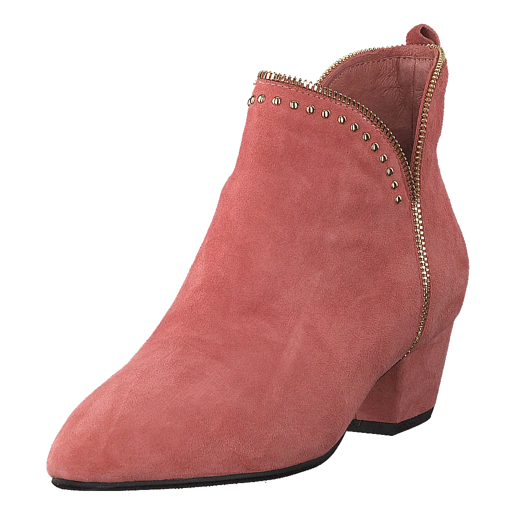 Boot Raw Zip Suede Cher - Cherry