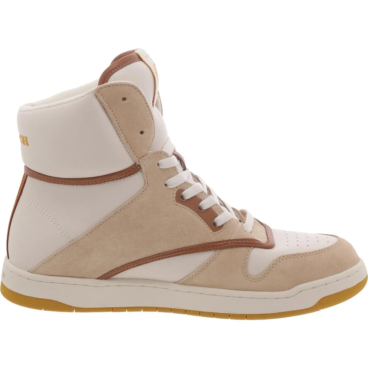 Coach Womens HI TOP Suede Lace up High-Top Sneakers