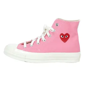 Converse Play Comme Des Garcons Sneakers High Top Pink