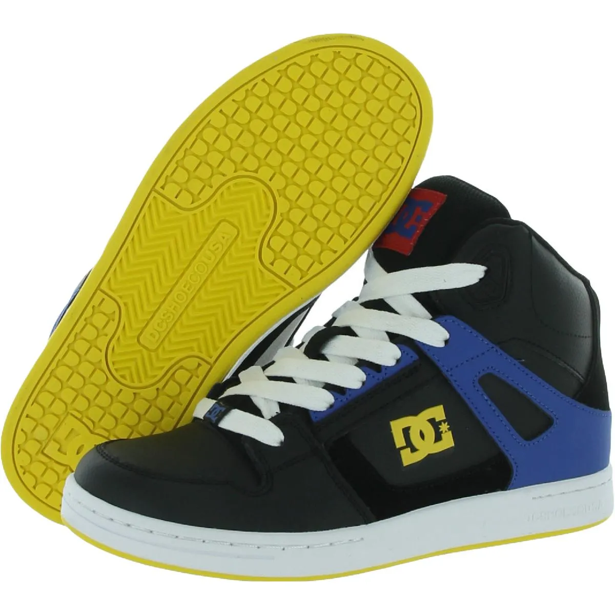 DC Boys Pure High-Top Big Kid Leather High-Top Sneakers