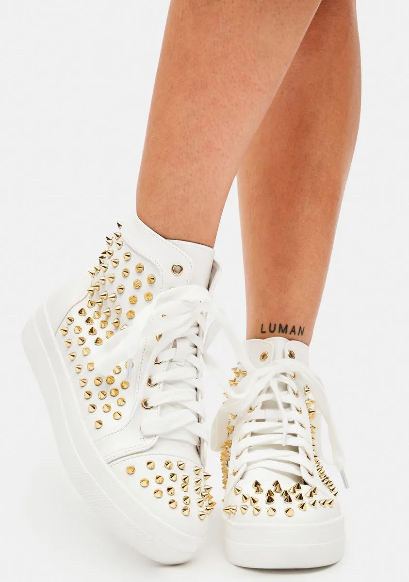 Demon Studded Sneakers