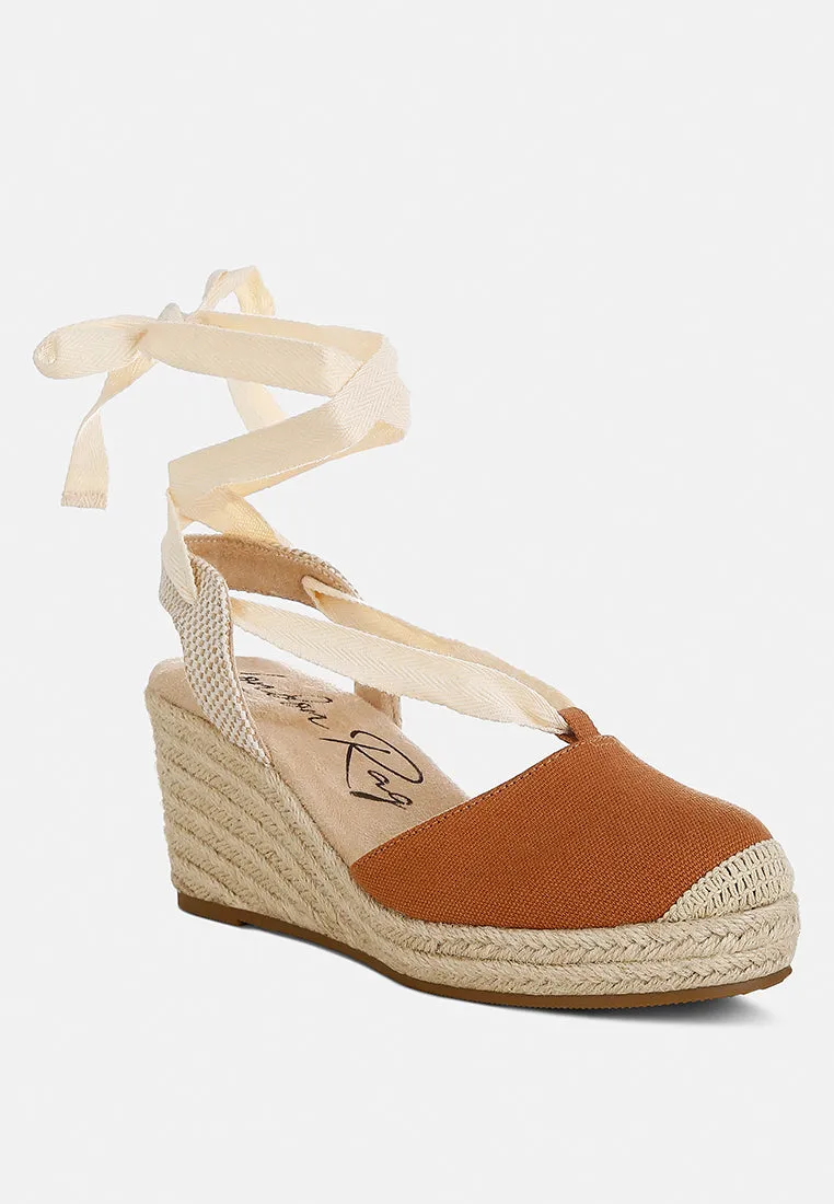 Little Mary Strappy Wedge Heel Sandals