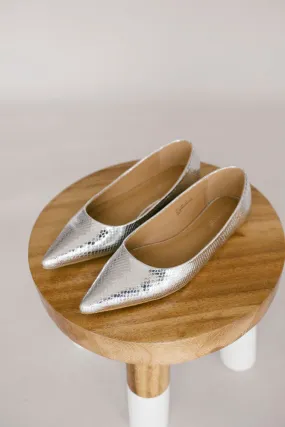 Metallic Slip On Flats - Final Sale