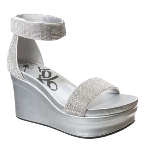 OTBT - STATUS in SILVER Wedge Sandals