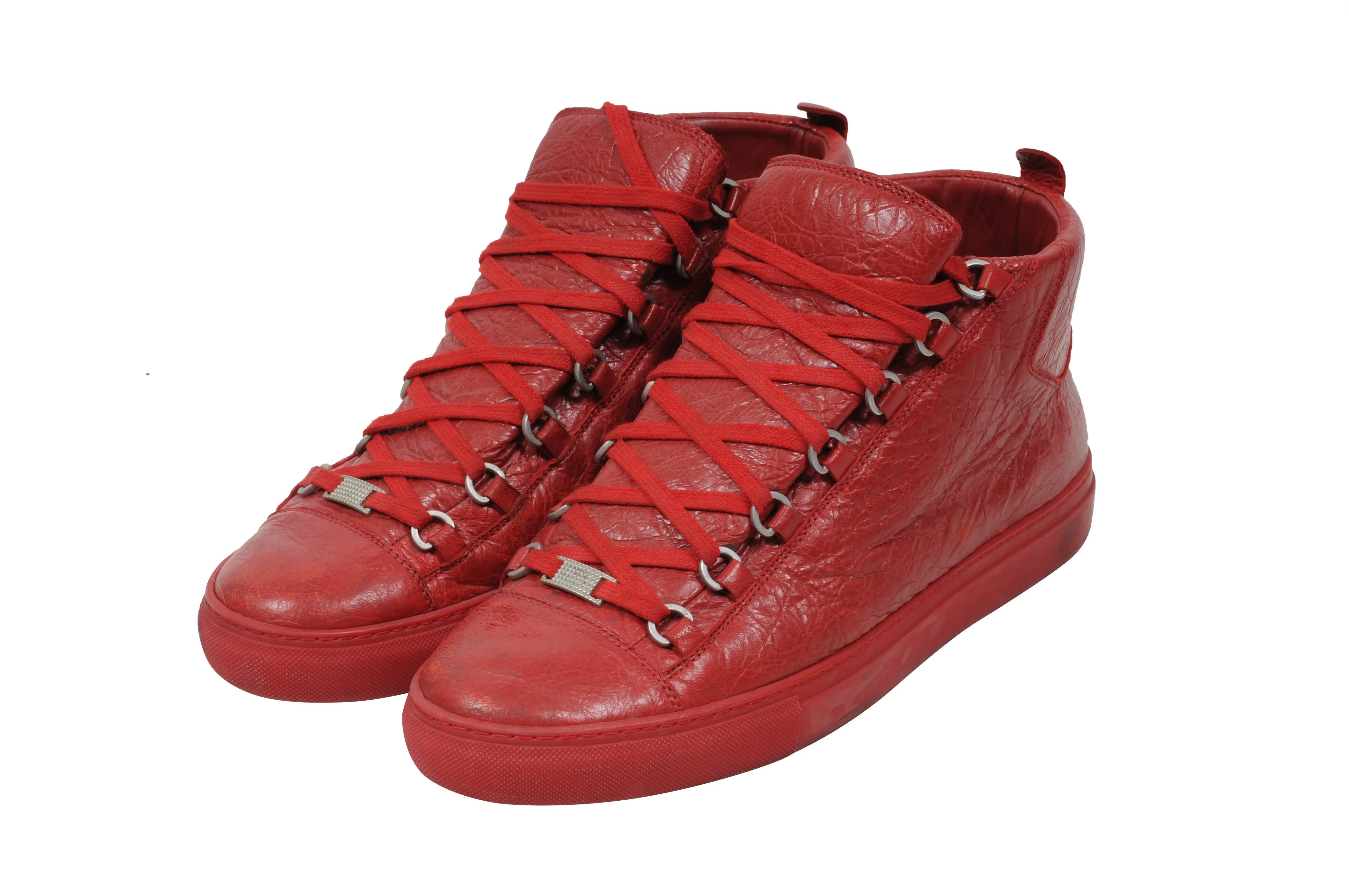 Red High Top Arenas Sneakers