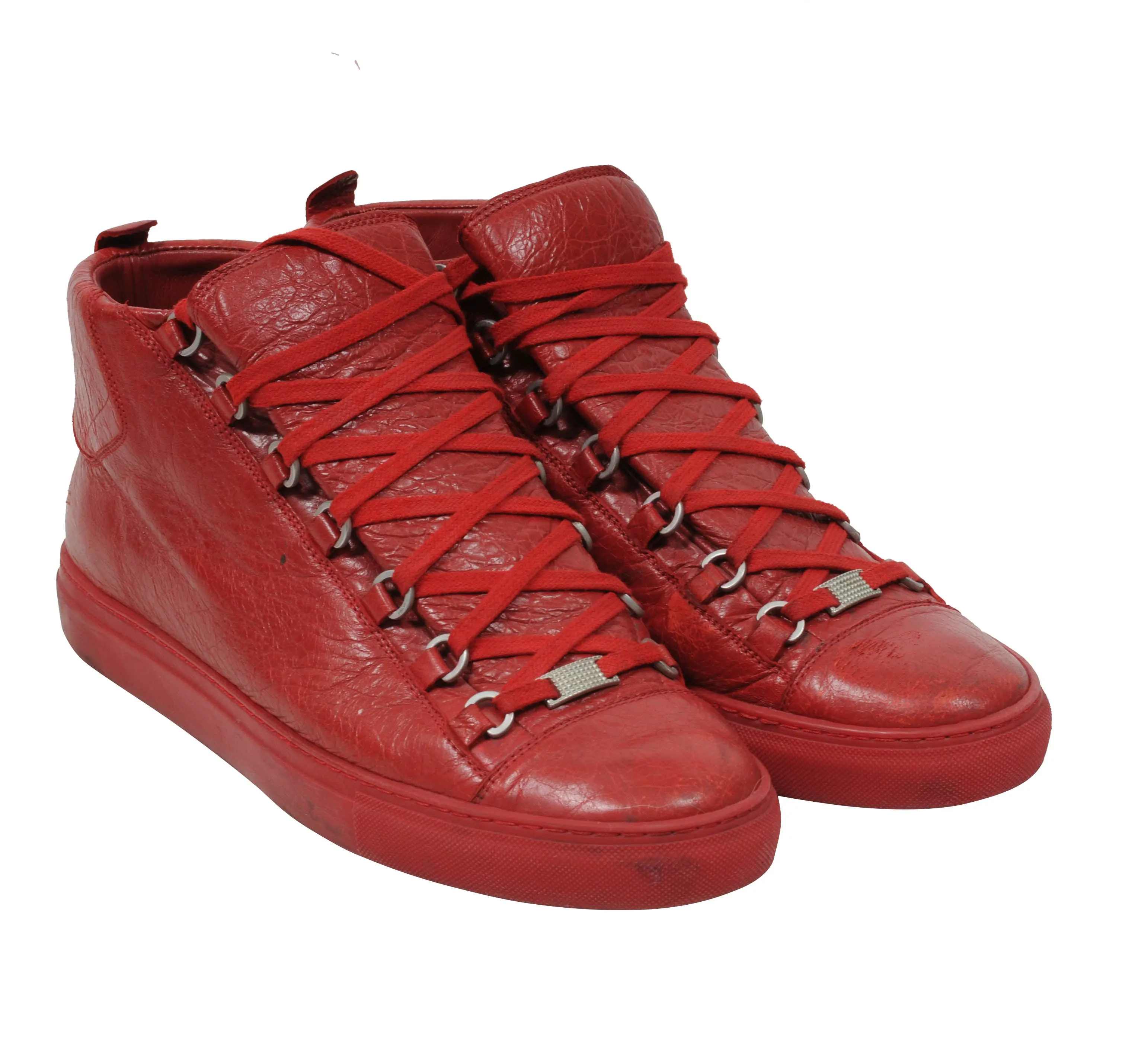 Red High Top Arenas Sneakers