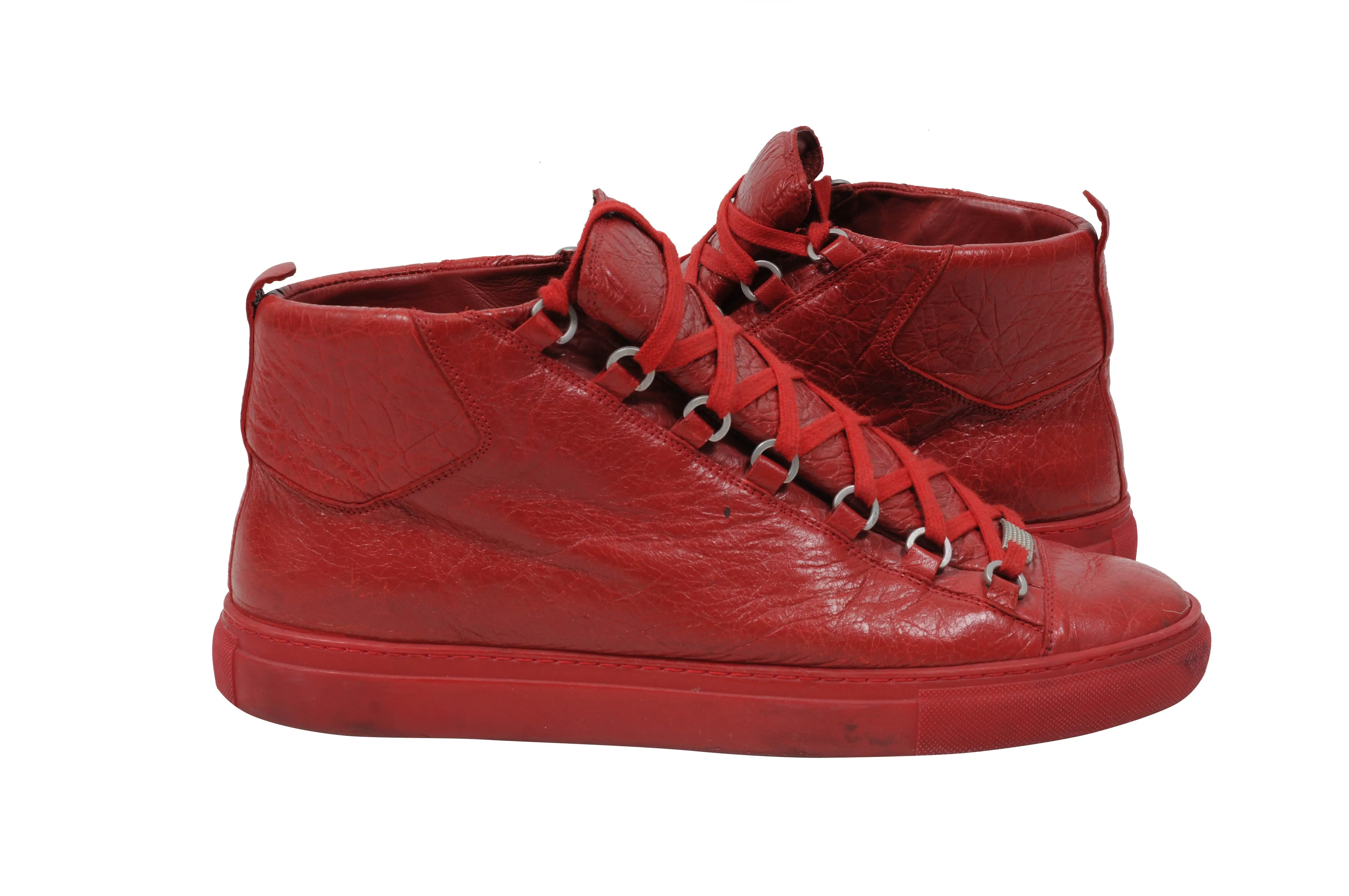 Red High Top Arenas Sneakers