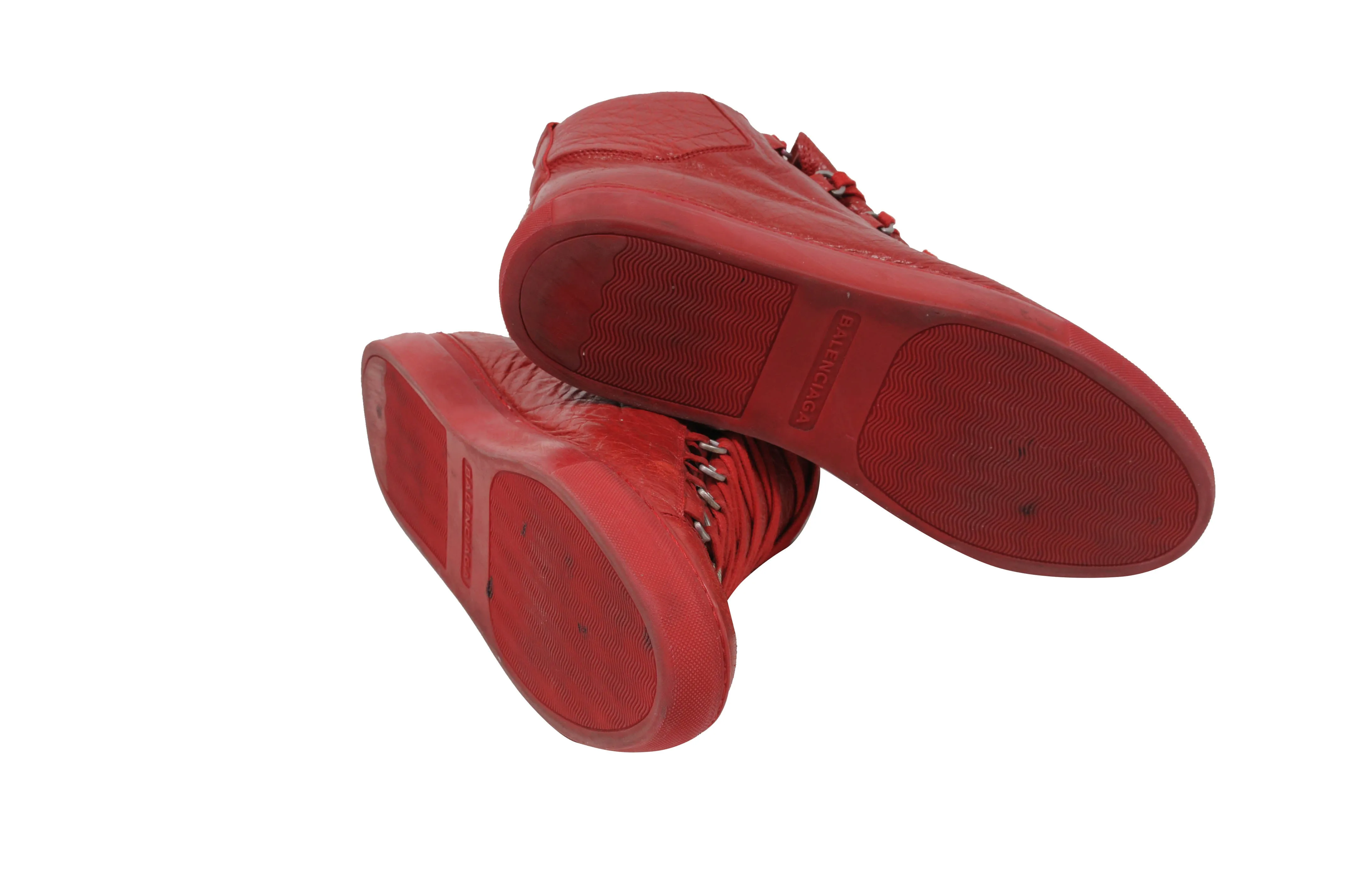 Red High Top Arenas Sneakers