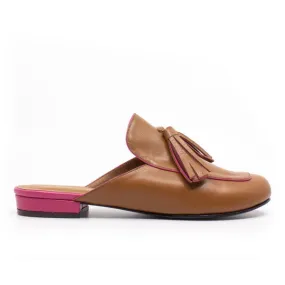 Renata Caramel | Slip-on leather loafer