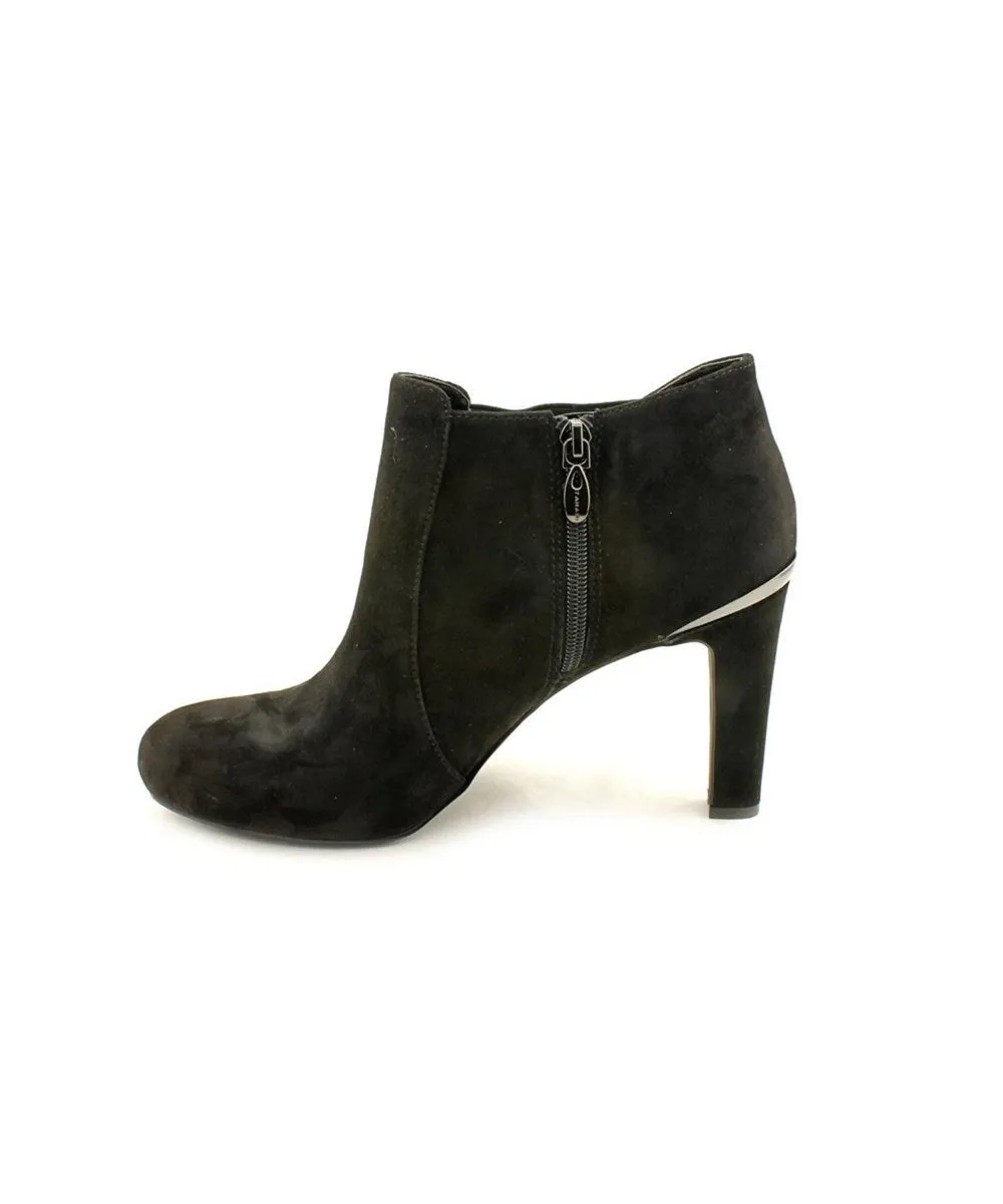 Tahari Women's •Suzi•  Ankle  Bootie Black Suede