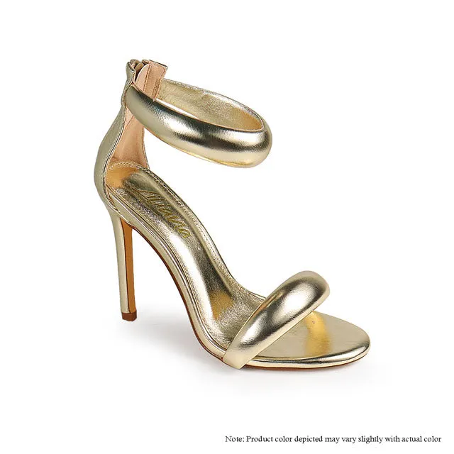 TISHA-112 Gold Metallic Faux Leather