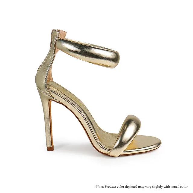 TISHA-112 Gold Metallic Faux Leather