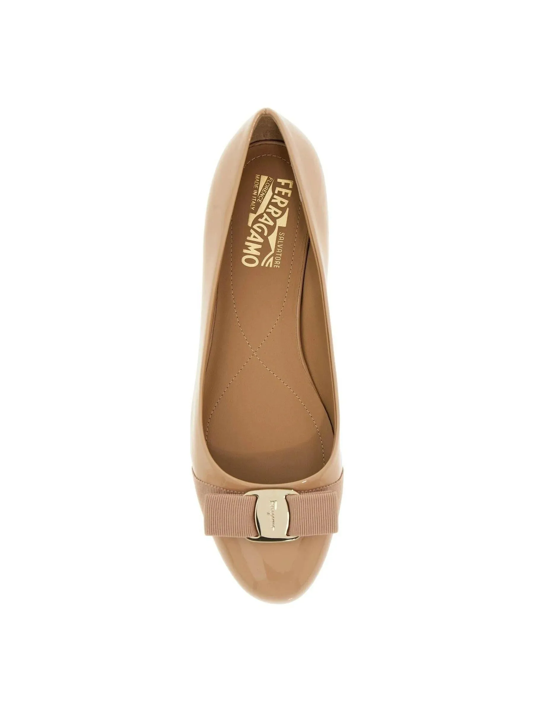 Varina Bow Leather Ballet Flats