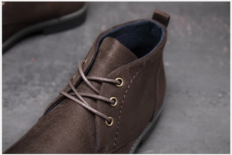 West Louis™ Designer Handmade Suede Elegant Chukka Boots