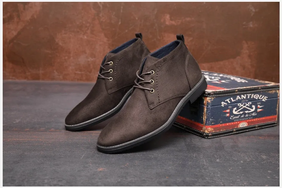 West Louis™ Designer Handmade Suede Elegant Chukka Boots