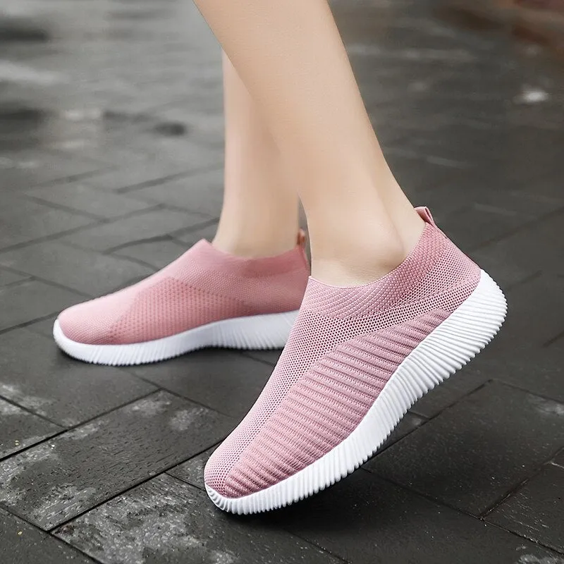 Women Vulcanized  Slip On Flats