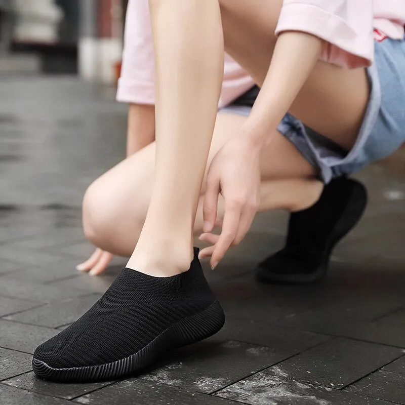 Women Vulcanized  Slip On Flats